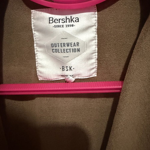 Bershka brown suede vest with fringes like new, size S/M