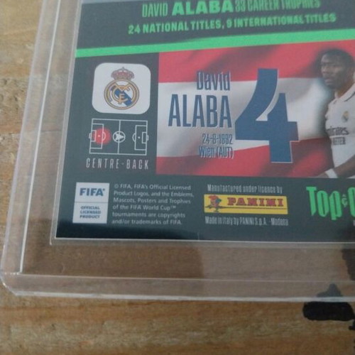 David Alaba Panini Top Class card like new