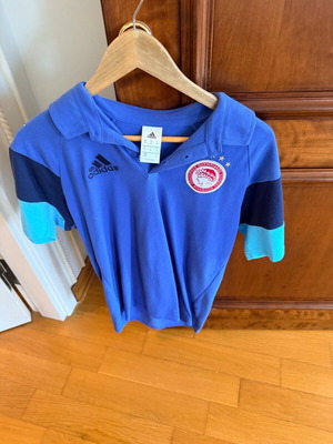 Olympiacos Polo Shirt M like new authentic collectible