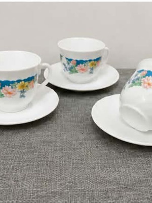 Arcopal tea cups set of 6 new
