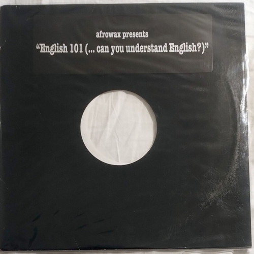 Afrowax English 101 vinyl used, electronic