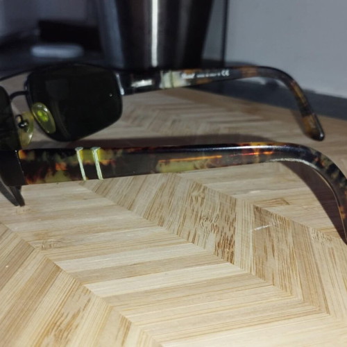Persol men's sunglasses used, black and brown