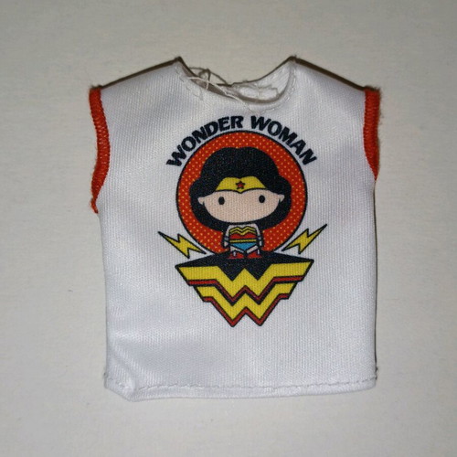 Barbie DC Comics Wonder Woman doll shirt used