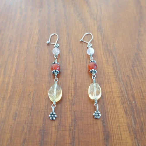 Earrings used, length 6cm