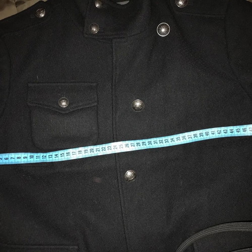 Wool jacket black like new with buttons