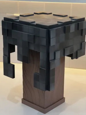 Minecraft Netherite Helmet 3D Printed Decorative Gamer Figurine