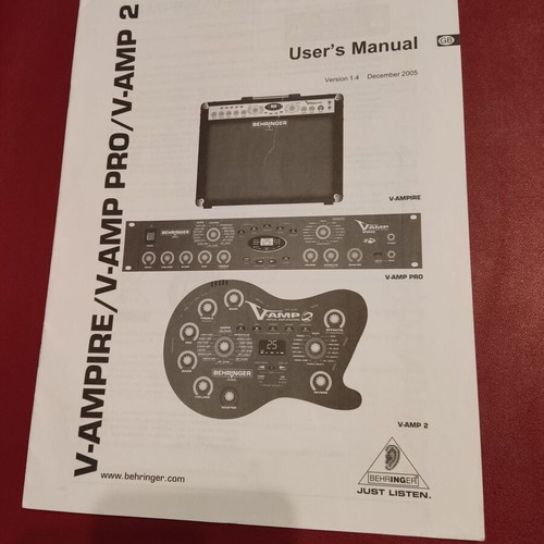 V-AMP 2 / V-AMP PRO / V-AMPIRE User's Manual