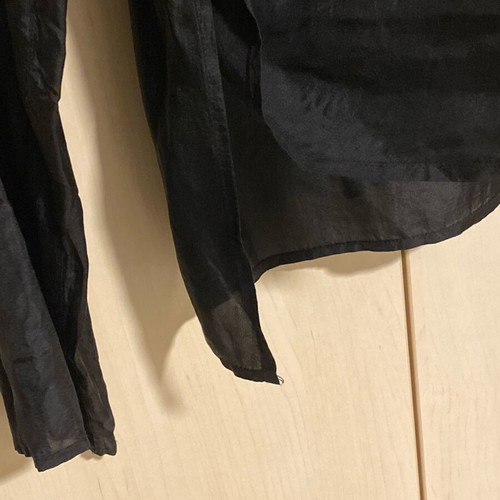 Zara satin black shirt with sequins like new, size M