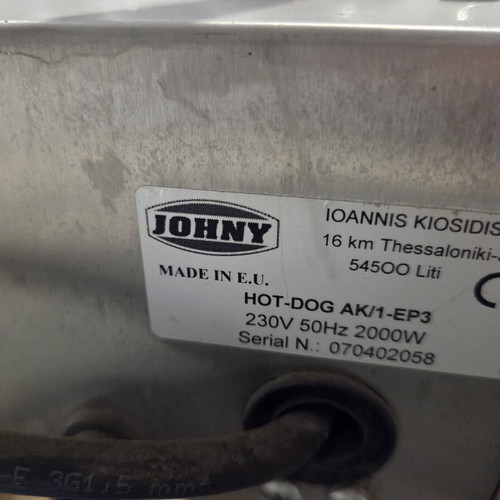 Hot-Dog Machine JOHNY like new, model HOT-DOG AK/1-EP3, 2000W