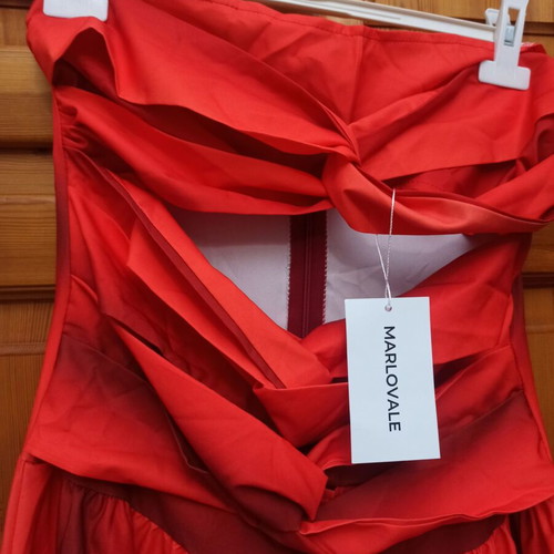 Maxi dress new, orange and turquoise, size M