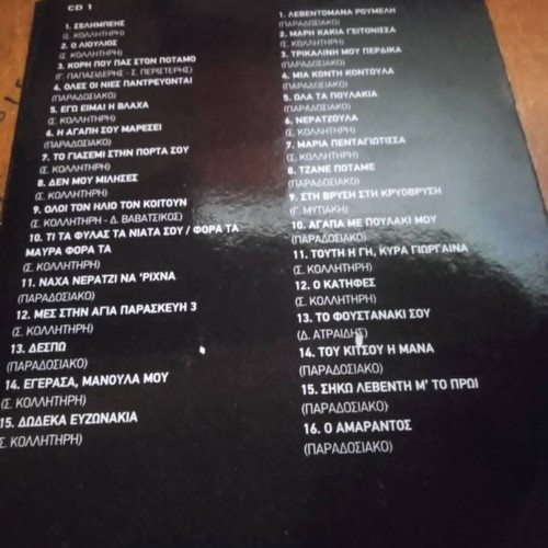 Sofia Kollitiri To Aidoni Tis Roumelis CD, traditional