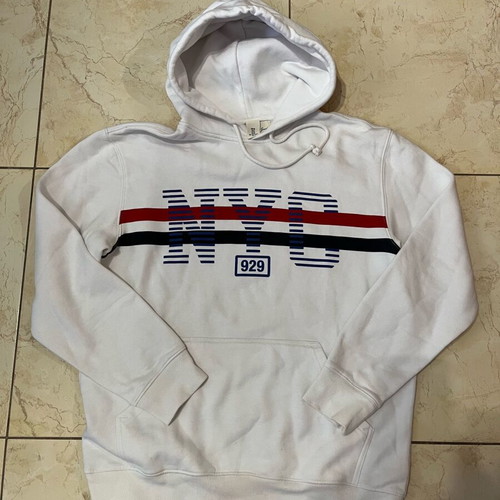 Men's hoodie sweatshirt like new, size medium, white