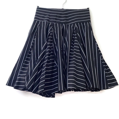 Zara striped skirt black white like new, A-line, size S