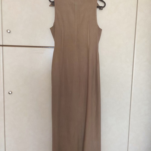 Per Angelo women's suede jumpsuit beige like new size M