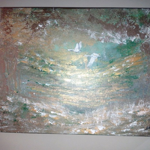 Painting Cycnoi new 30x40, original signed artwork