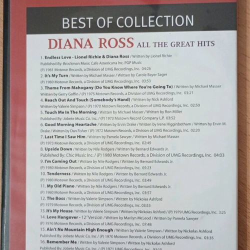 Diana Ross The Best CD like new