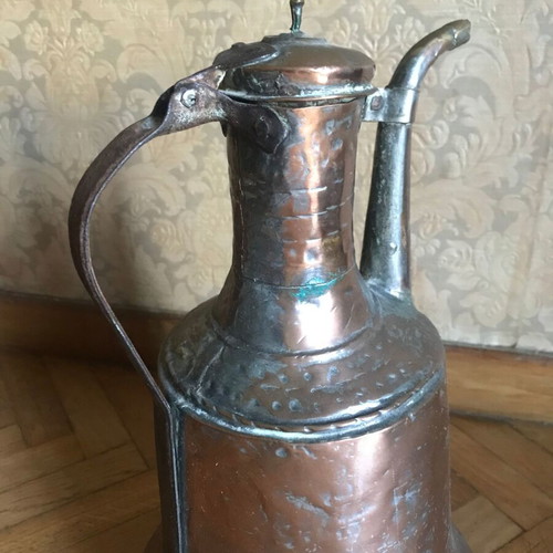 old copper container, copper, bronze, retro, vintage, retro, antique kitchen decoration copper