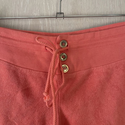 Juicy Couture coral terry shorts, size L