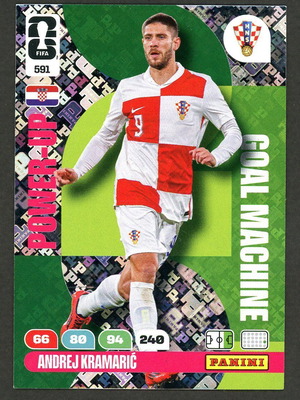 2026 Panini World Cup Adrenalyn XL #591 Kramaric Power Up σαν καινούργιο πακέτο