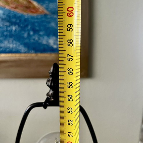 Vintage Lucite Table Lamp, Mid-Century Modern, 56 cm