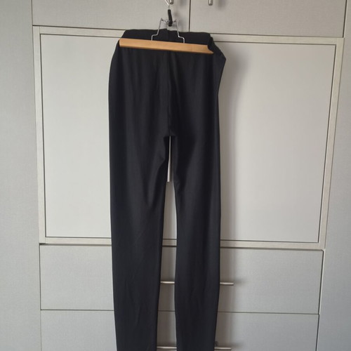 Leggings with matte waxed look size S used, black