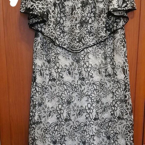 Mat plus size dress like new, black and beige, size M