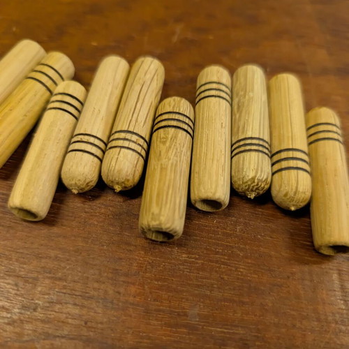 Handmade Oak Wood Whistle Keychain new
