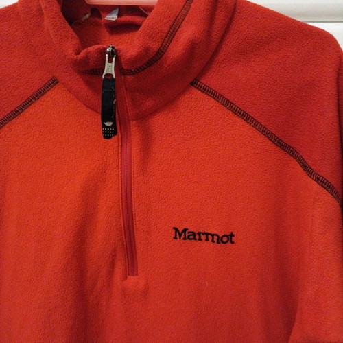 Marmot thin fleece used for 10-12 years old, red