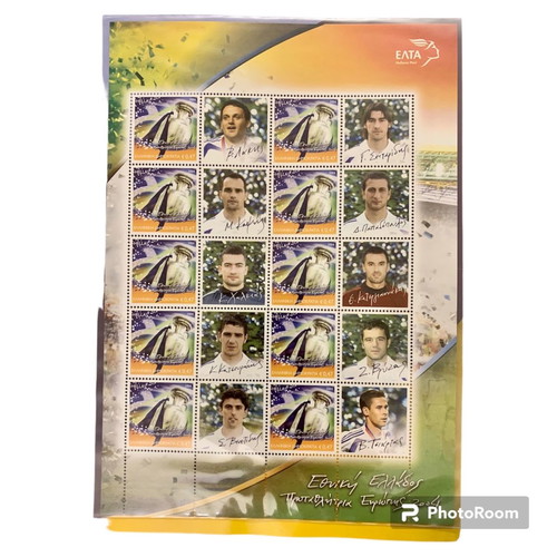 Euro 2004 collectible stamps new, fully completed booklet