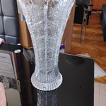 Large crystal vase