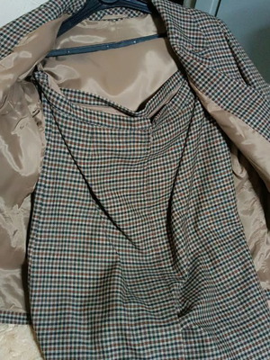 Checked suit used, classic style