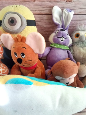 Λούτρινα παιχνίδια μεταχειρισμένα, πακέτο 7 τεμαχίων