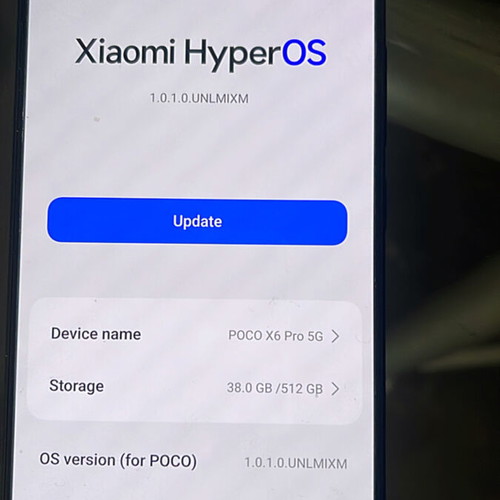 Xiaomi Poco X6 Pro like new, 512 GB storage, black