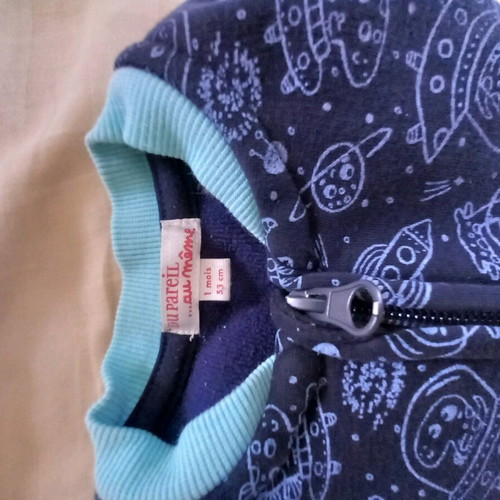 DPAM baby jumpsuit for boys used, dark blue