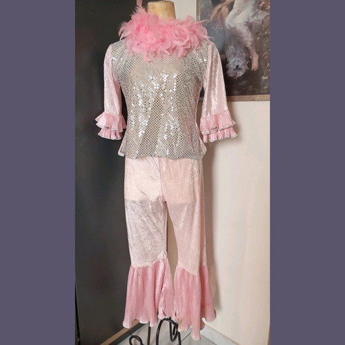 Clown costume disco size 12 like new