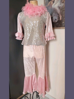 Clown costume disco size 12 like new