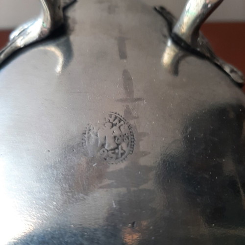 Pewter Antique Vessel with Angel Touchmark, Like New