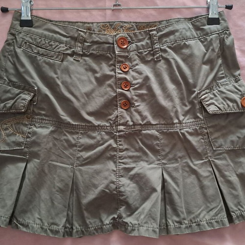 Staff mini skirt low waist, like new, khaki green