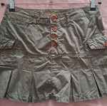 Staff mini skirt low waist, like new, khaki green