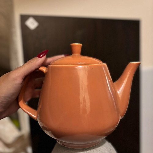 Ceramic teapot used