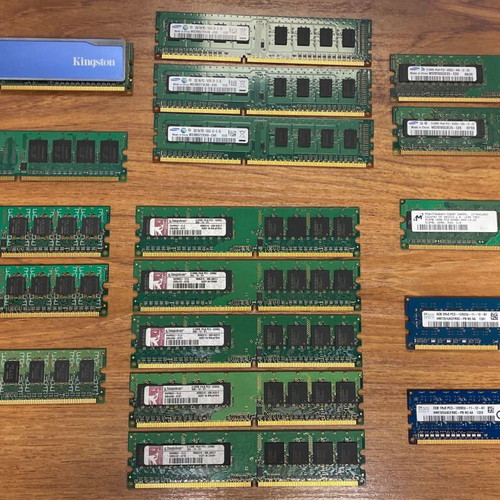 Ram memory modules like new, pack of 18, Kingston Hynix Samsung ProMOS