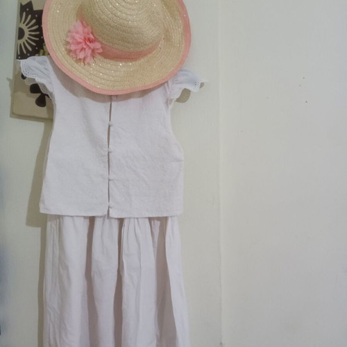 Sergent Major Girls' Short-Sleeve Dress Size 146cm Like New, Cotton