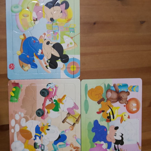 Vintage Disney Babies Puzzle 3 in 1 Nathan 1986, like new