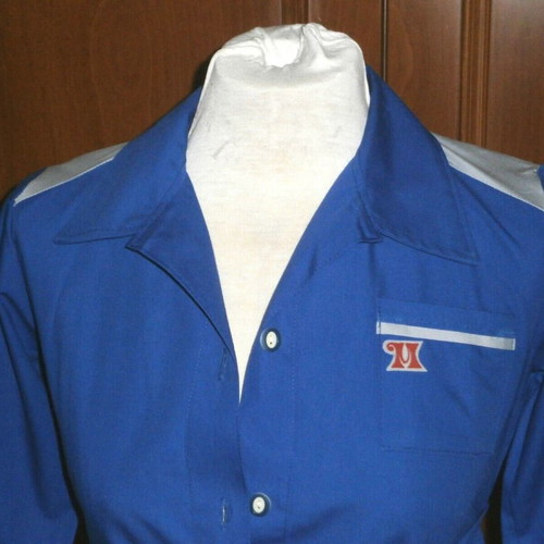 Schoolgirl dress new for girls blue long 82 cm 1970s