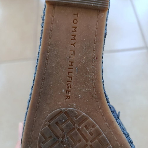 Tommy Hilfiger platform sandals like new, blue, size 38, denim