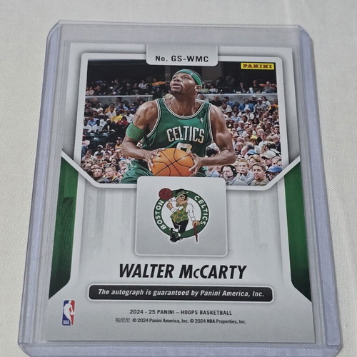 Walter McCarty Autograph Boston Celtics 2024-25 NBA Hoops card like new