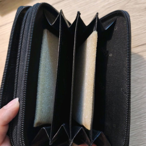 Conti wallet new, black, with multiple compartments