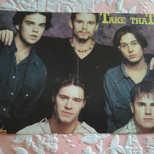 Jamie Walters & Take That poster used, size 29x19.7