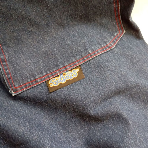 Doctor Vintage Baggy Rave Jeans Pants 3XL Used Dark Blue
