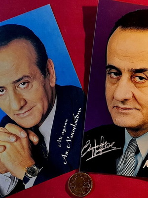 Apostolos Nikolaidis collectible set of 2 vintage photos 1990s